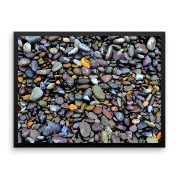Lima Coastal Pebbles, Framed Art, - Explore Dream Discover