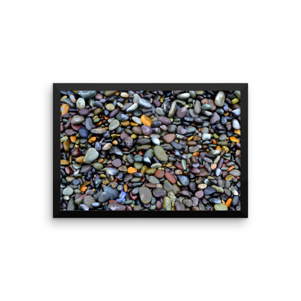 Lima Coastal Pebbles, Framed Art, - Explore Dream Discover