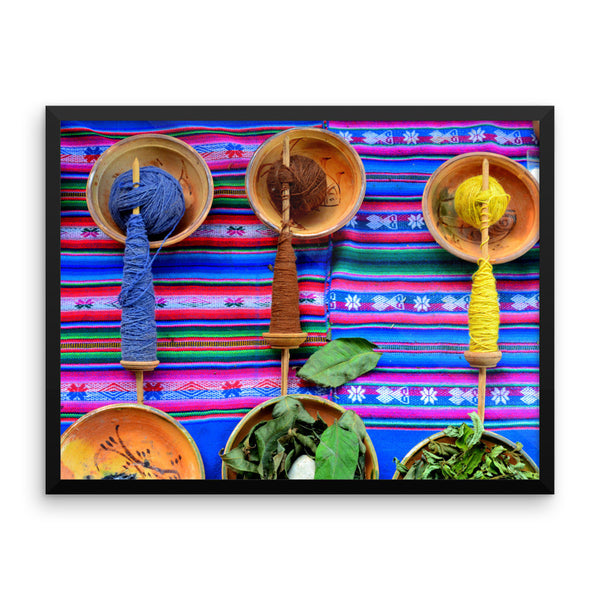 Cuzco Yarn, Framed Art, - Explore Dream Discover