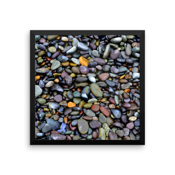 Lima Coastal Pebbles, Framed Art, - Explore Dream Discover