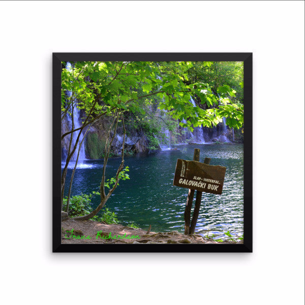 Plitvice Falls, Framed Art, - Explore Dream Discover