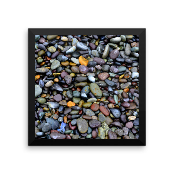 Lima Coastal Pebbles, Framed Art, - Explore Dream Discover