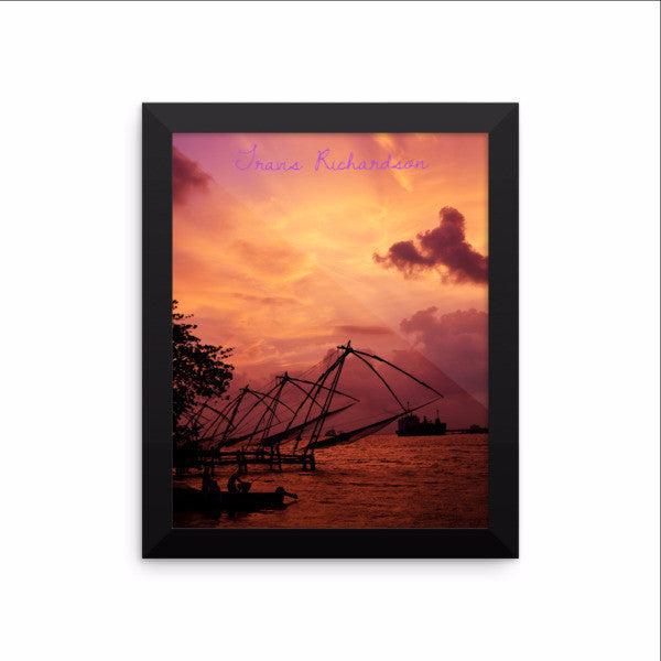 Kerala Twilight, Framed Art, - Explore Dream Discover