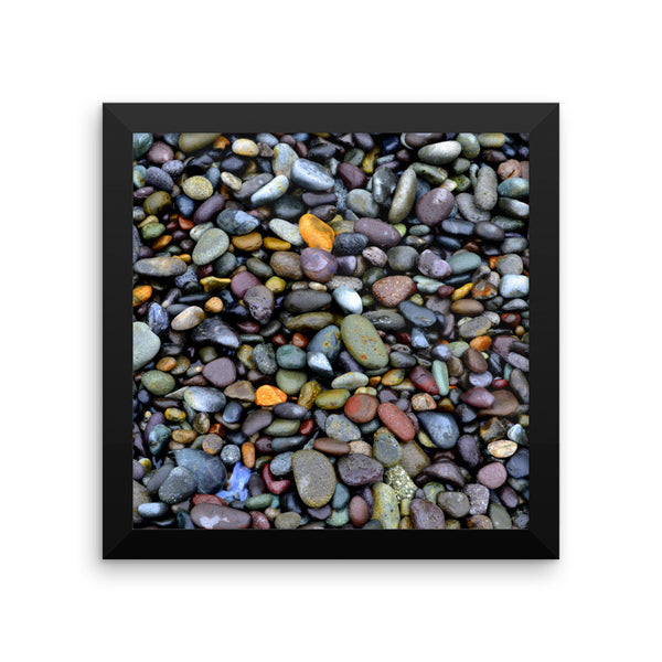 Lima Coastal Pebbles, Framed Art, - Explore Dream Discover